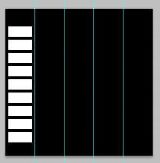 Column of rectangles